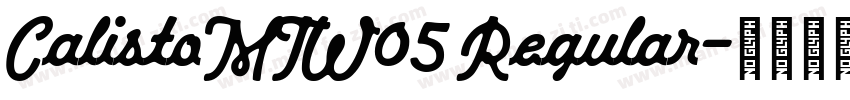 CalistoMTW05 Regular字体转换